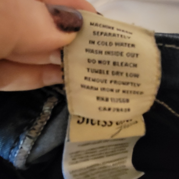 MISS ME jeans size 28 bootleg boot leg rhinestone jeans. - Picture 8 of 14